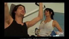 Sexo na academia com morena ficando vadia
