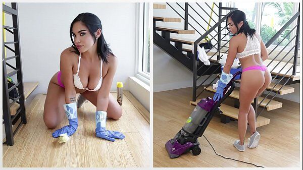 Famosa pelada empregada dona de uma bunda grande dando uma boa trepada