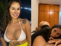 Gabriela Sanches se lambuzando toda no sexo oral