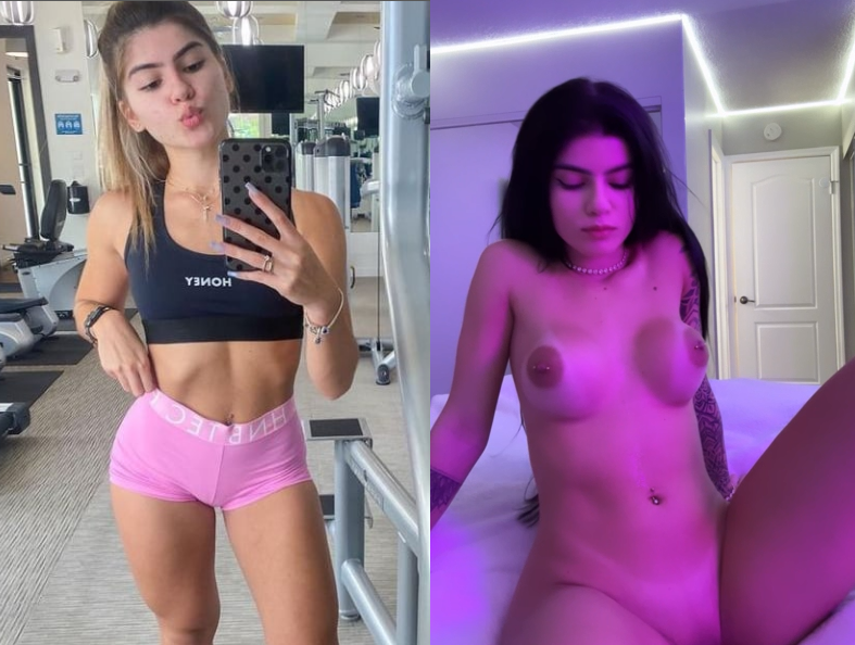 Thaissa Fit ficou peladinha e enfiou o plug no seu cuzinho
