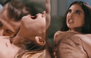 Mulher fogosa invade casa e devora casal numa noite de puro tesão