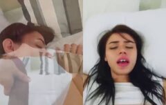 Novinha safada gemendo alto com o pau roçando na boceta apertada