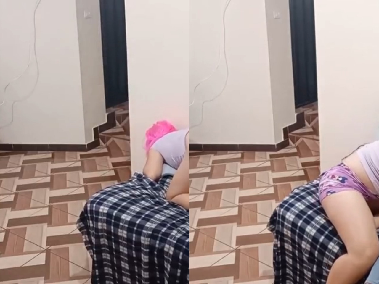 Novinha safada sentando no namorado da amiga enquanto a corninha assiste