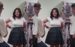 Professor sacaneando com duas novinhas deliciosas em aula particular intensa
