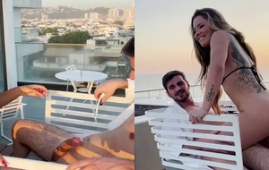 Dupla de safadas mineiras sentando forte no pau grosso até gozar