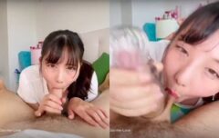 Japinha tarada experimentando novo brinquedo sexual com colega em foda quente