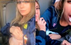 Loira safada chupando com vontade no ônibus por 200 reais até engolir toda a porra