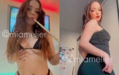 Loira safada de quatro gemendo alto enquanto é comida e surpreende com gozada quente