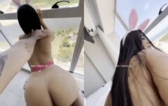 Morena fogosa dando uma quicada irresistível no pau grosso até gozar gostoso