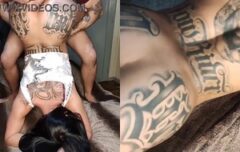 Morena tatuada cavalgando gostoso no pau duro até gemer de prazer