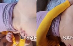 Ninfeta safada transando com amiga e o namorado dela em uma suruba quente