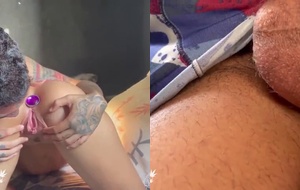 Novinha deliciosa levando plug anal e sendo comida com vontade na cama