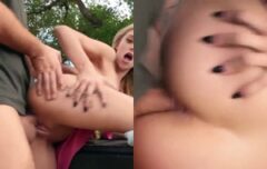 Novinha safada pelada na bicicleta cavalgando forte e gemendo de prazer