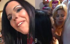 Novinhas fogosas fazendo suruba na festa particular e gemendo até gozar
